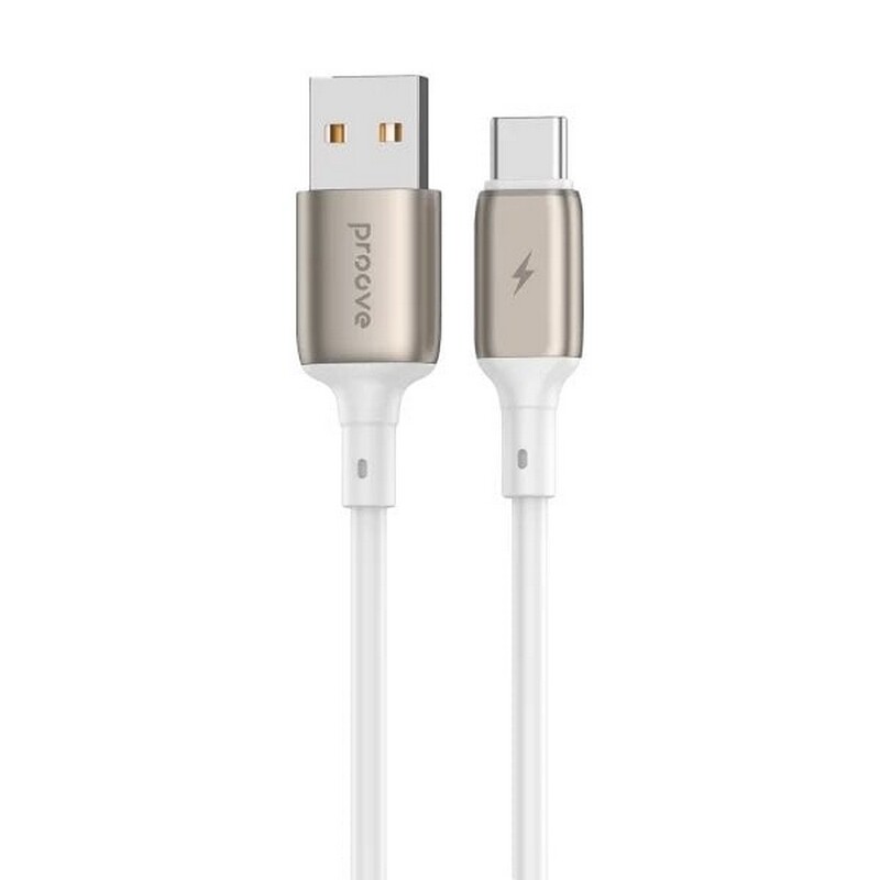 Кабель Proove Flex Metal USB - USB-C (M/M), 1 м, White (CCFM20001202)