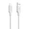Фото - Кабель Proove Striped Silicone USB Type-A - Lightning (M/M), 1 м, White (CCSS00001102) | click.ua