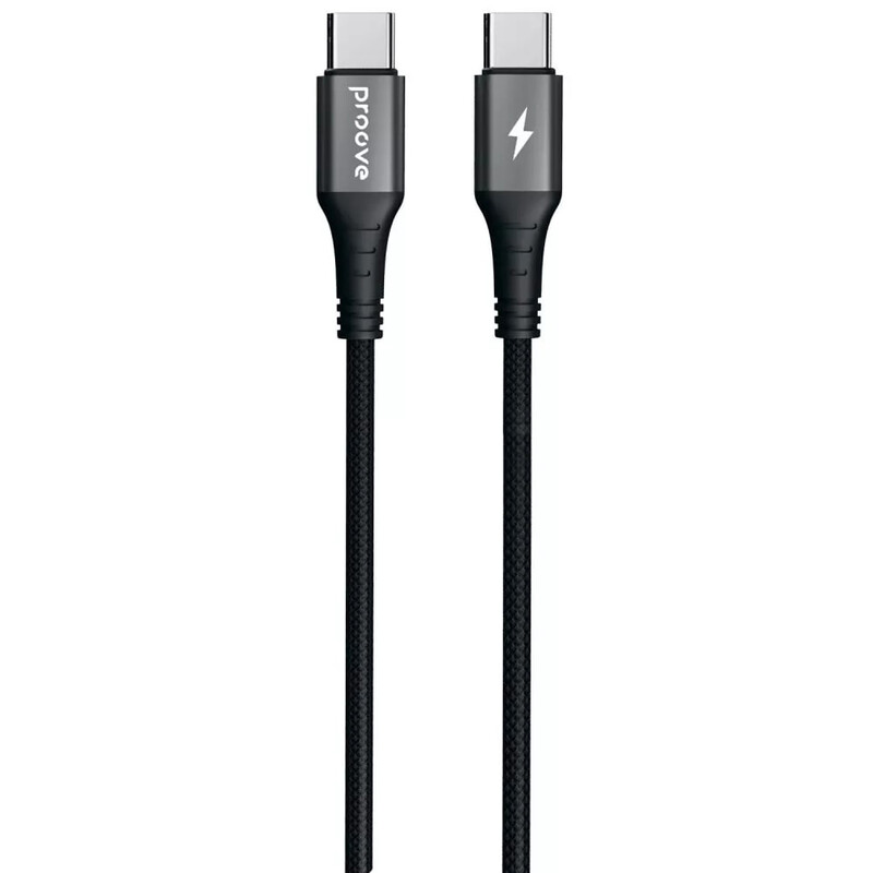 Кабель Proove WireX USB Type-C - USB Type-C (M/M), 60W, 1 м, Black (CCWX60002201)