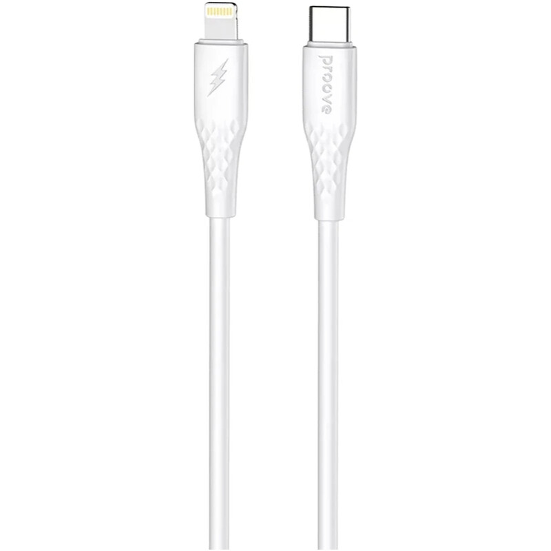 Кабель Proove GridLine USB-C - Lightning (M/M), 27W, 1 м, White (CCGL27002102)