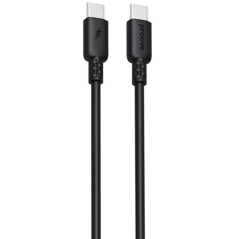 Кабель Proove GridLine USB-C - USB-C (M/M), 60W, 1 м, Black (CCGL60002201)