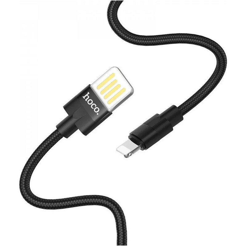 Кабель Hoco U55 Outstanding USB - Lightning, 1.2 м, Black (22084)