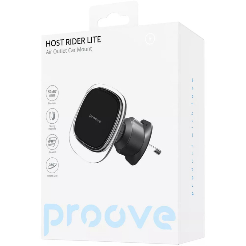 Держатель автомобильный Proove Host Rider Lite Air Outlet Car Mount Black (CHRL00000001)