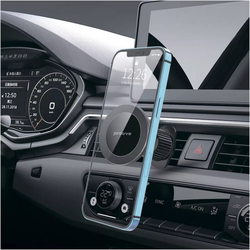 Держатель автомобильный Proove Ironside Air Outlet Car Mount Magnetic Ring Black (CHIS00000001)