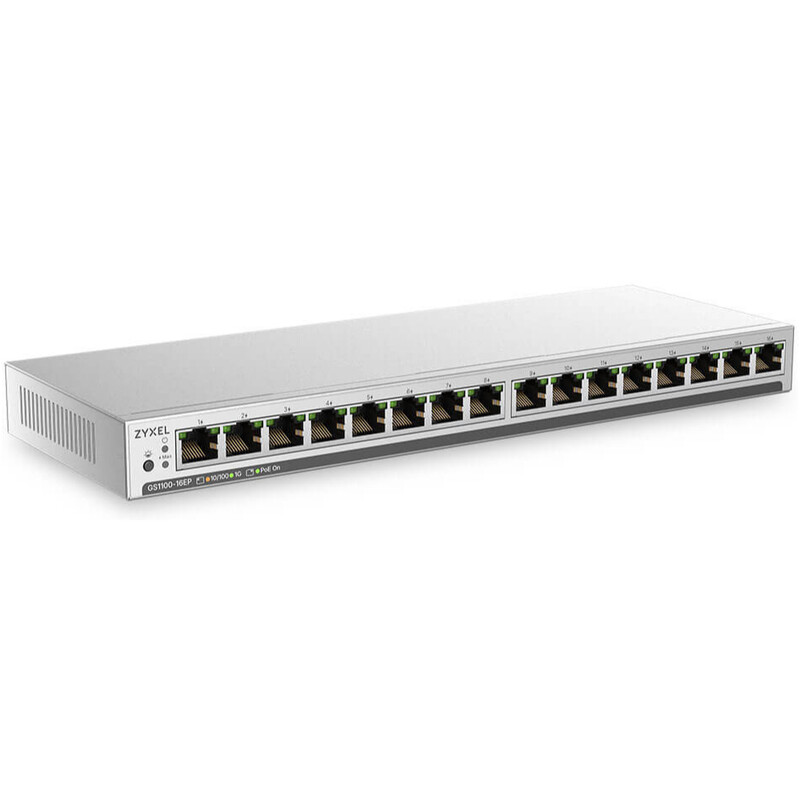 Комутатор ZYXEL GS1100-16EP (GS1100-16EP-EU0101F)