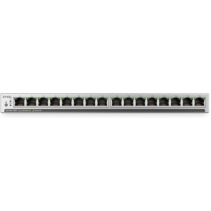 Комутатор ZYXEL GS1100-16EP (GS1100-16EP-EU0101F)