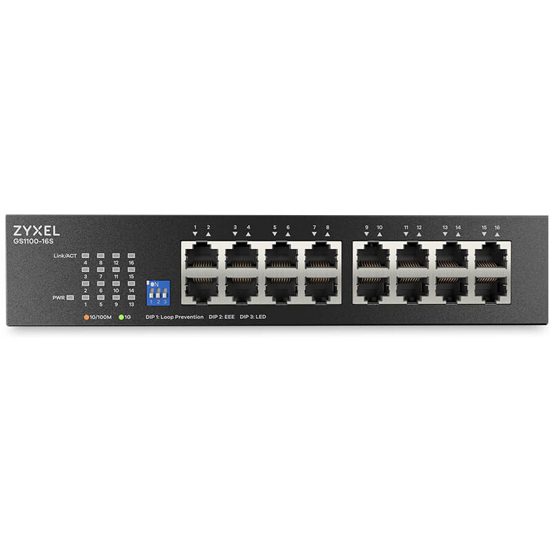 Комутатор ZYXEL GS1100-16S (GS1100-16S-EU0101F)