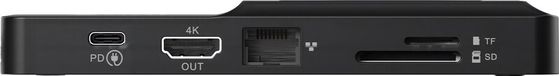 USB-хаб Ajazz USB Type-C с дисплеем HDMI 4K PD 100 Вт (AKP01E-B)
