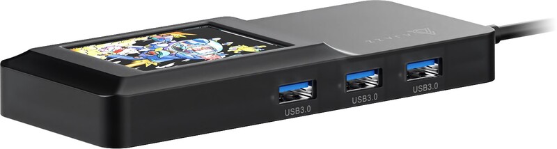 USB-хаб Ajazz USB Type-C с дисплеем HDMI 4K PD 100 Вт (AKP01E-B)