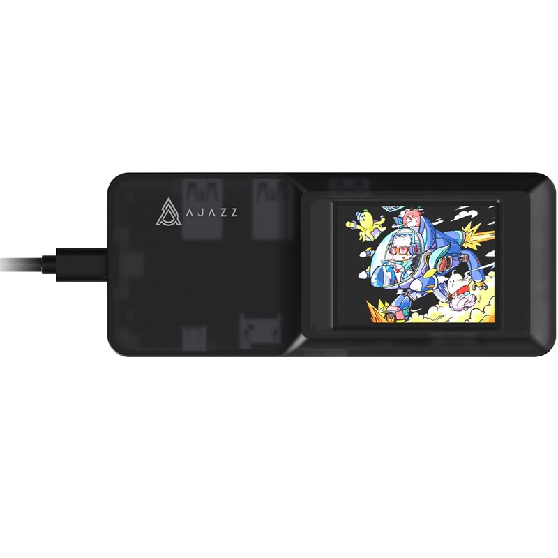 USB-хаб Ajazz USB Type-C с дисплеем HDMI 4K PD 100 Вт (AKP01E-B)