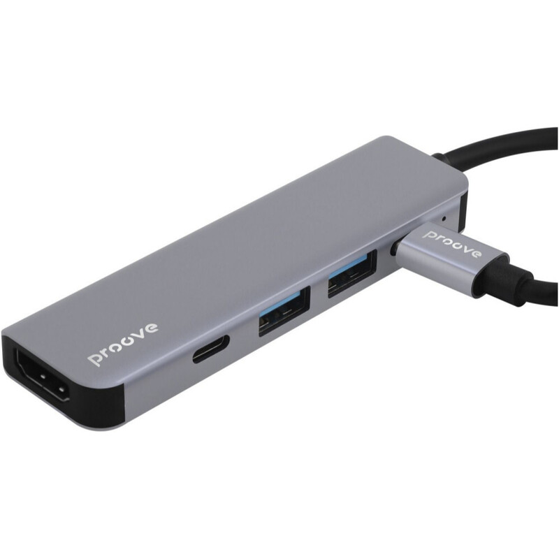 USB-хаб Proove Arc Link USB-C 5-in-1 Silver (HBAL00010604)