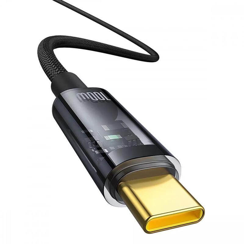 Кабель Baseus Explorer Series Auto Power-Off USB Type-C - USB Type-C (M/M), 100W, 2 м, Black (P10319704111-00)