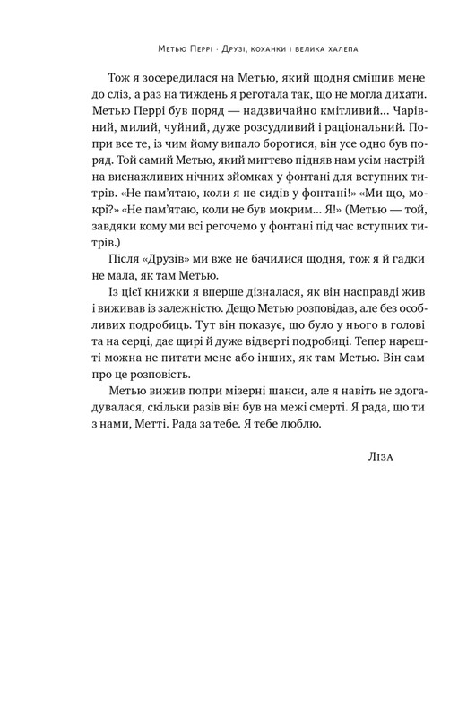 Друзья, любовницы и большая передряга / Мэтью Перри