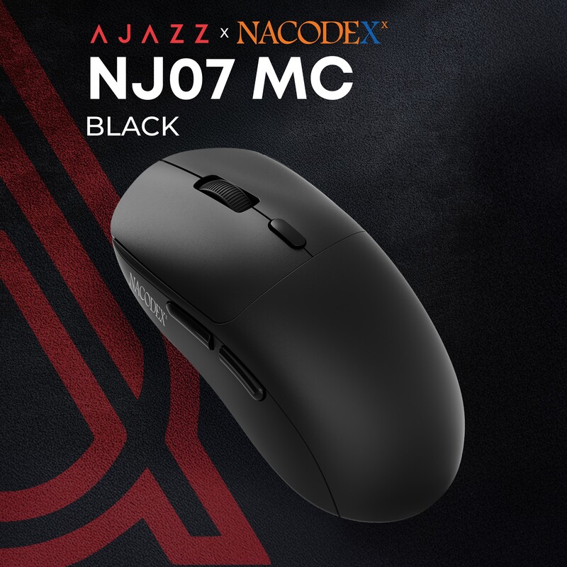 Миша бездротова Ajazz x Nacodex NJ07 MC Black (NJ07-MC-B)