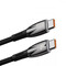 Фото - Кабель Baseus Glimmer Series Fast Charging USB Type-C - USB Type-C (M/M), 100W, 2 м, Black (CADH000801) | click.ua