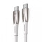 Фото - Кабель Baseus Glimmer Series Fast Charging USB Type-C - USB Type-C (M/M), 100W, 2 м, White (CADH000802) | click.ua