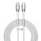 Фото - Кабель Baseus Glimmer Series Fast Charging USB Type-C - USB Type-C (M/M), 100W, 2 м, White (CADH000802) | click.ua