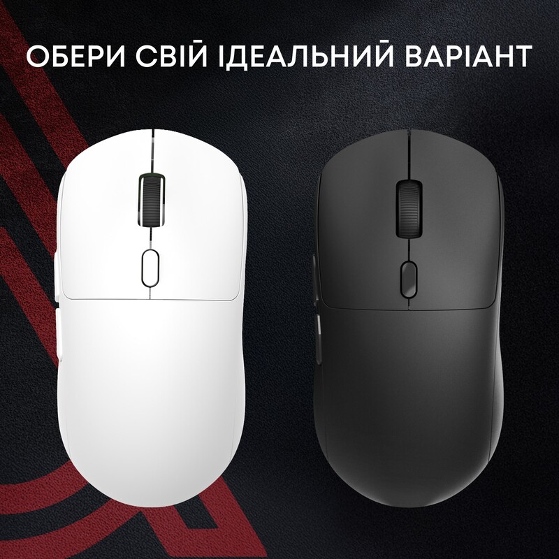 Миша бездротова Ajazz x Nacodex NJ07 MC White (NJ07-MC-W)