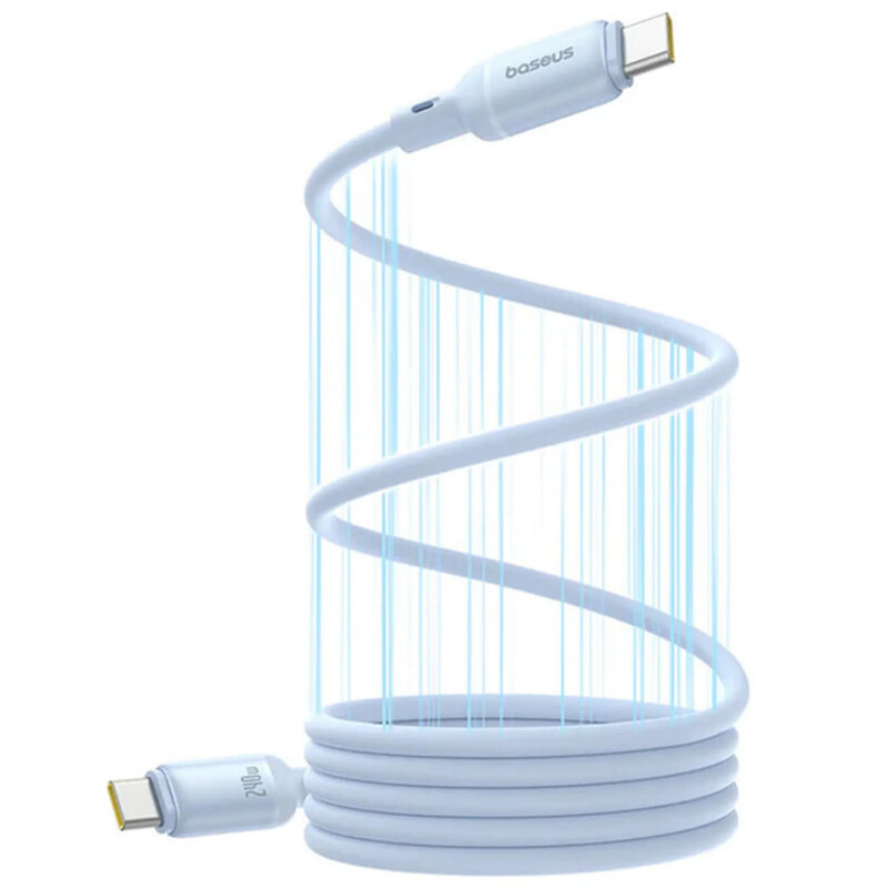 Кабель Baseus PicoGo Magnetic Liquid Silicone USB Type-C - USB Type-C (M/M), 240W, 1 м, Blue (P10376800311-00)