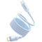 Фото - Кабель Baseus PicoGo Magnetic Liquid Silicone USB Type-C - USB Type-C (M/M), 240W, 1 м, Blue (P10376800311-00) | click.ua