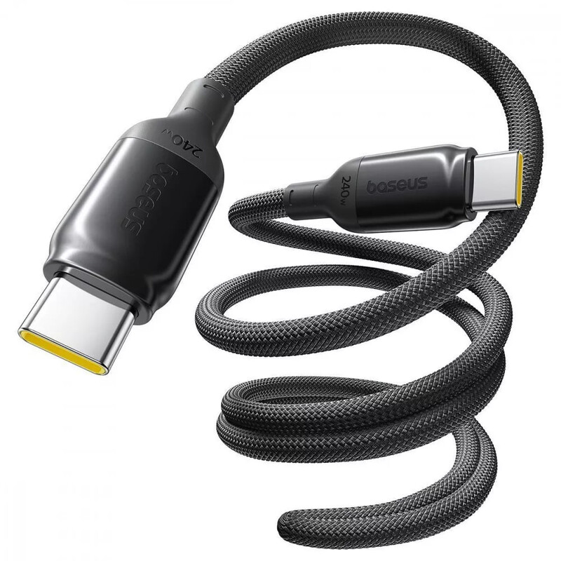 Кабель Baseus PicoGo USB Type-C - USB Type-C (M/M), 240W, 1 м, Black (E0423300)