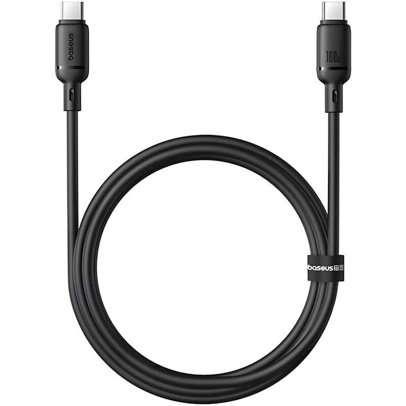 Кабель Baseus Silky Series Fast Charging USB Type-C - USB Type-C (M/M), 100W, 1 м, Black (P10377704113-00)