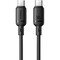 Фото - Кабель Baseus Silky Series Fast Charging USB Type-C - USB Type-C (M/M), 100W, 1 м, Black (P10377704113-00) | click.ua