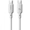 Фото - Кабель Baseus Silky Series Fast Charging USB Type-C - USB Type-C (M/M), 100W, 1 м, White (P10377704213-00) | click.ua