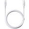 Фото - Кабель Baseus Silky Series Fast Charging USB Type-C - USB Type-C (M/M), 100W, 1 м, White (P10377704213-00) | click.ua