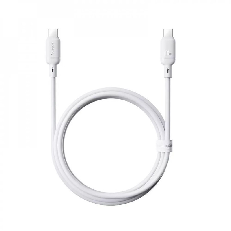 Кабель Baseus Silky Series Fast Charging USB Type-C - USB Type-C (M/M), 100W, 2 м, White (P10377704213-01)