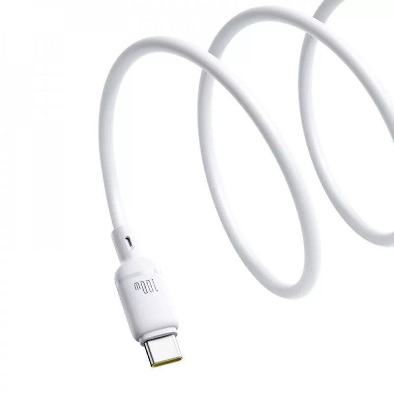 Кабель Baseus Silky Series Fast Charging USB Type-C - USB Type-C (M/M), 100W, 2 м, White (P10377704213-01)