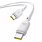 Фото - Кабель Baseus Silky Series Fast Charging USB Type-C - USB Type-C (M/M), 100W, 2 м, White (P10377704213-01) | click.ua