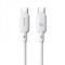 Фото - Кабель Baseus Silky Series Fast Charging USB Type-C - USB Type-C (M/M), 100W, 2 м, White (P10377704213-01) | click.ua