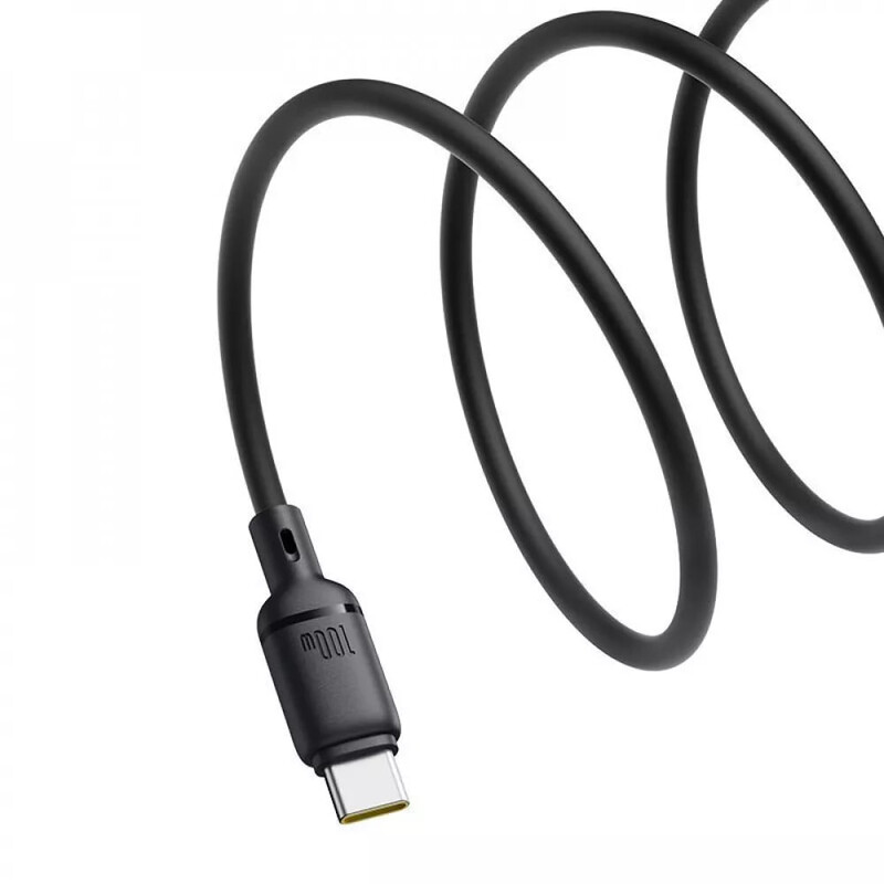 Кабель Baseus Silky Series Fast Charging USB Type-C - USB Type-C (M/M), 100W, 2 м, Black (P10377704113-01)