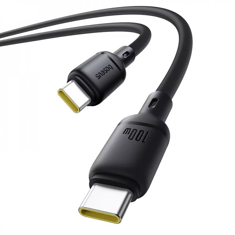 Кабель Baseus Silky Series Fast Charging USB Type-C - USB Type-C (M/M), 100W, 2 м, Black (P10377704113-01)