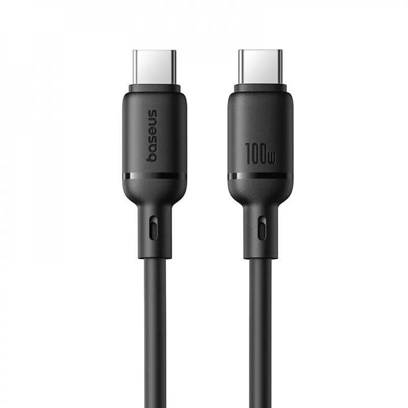 Кабель Baseus Silky Series Fast Charging USB Type-C - USB Type-C (M/M), 100W, 2 м, Black (P10377704113-01)