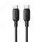 Фото - Кабель Baseus Silky Series Fast Charging USB Type-C - USB Type-C (M/M), 100W, 2 м, Black (P10377704113-01) | click.ua