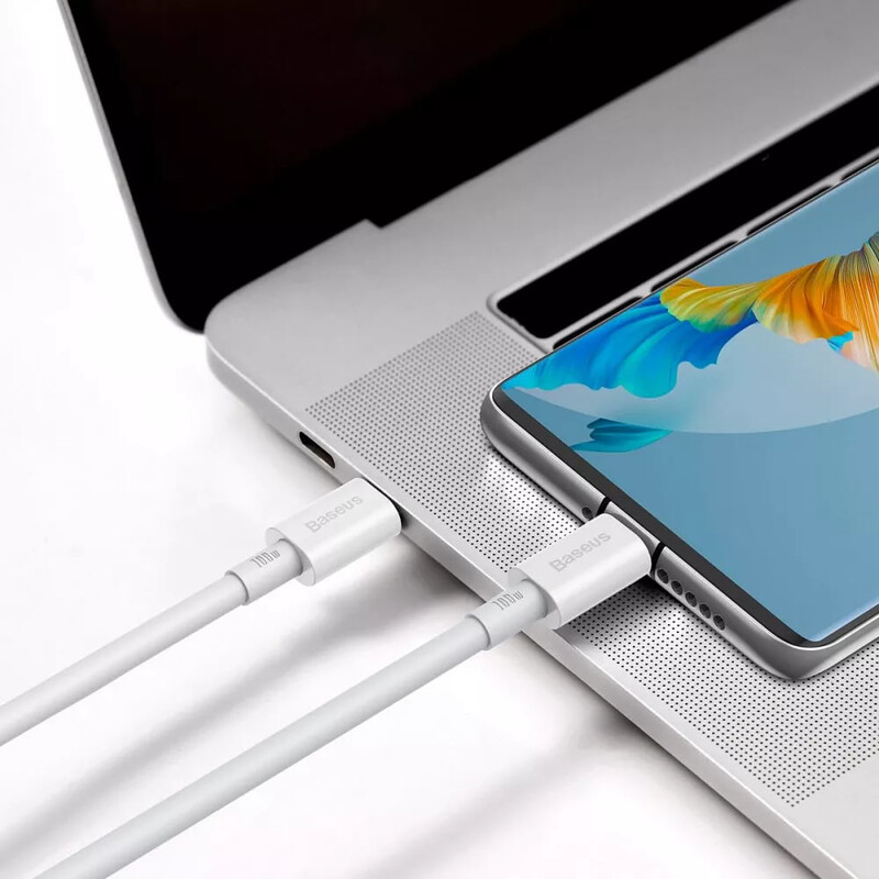 Кабель Baseus Superior Series Fast Charging USB Type-C - USB Type-C (M/M), 100W, 1 м, White (CATYS-B02)