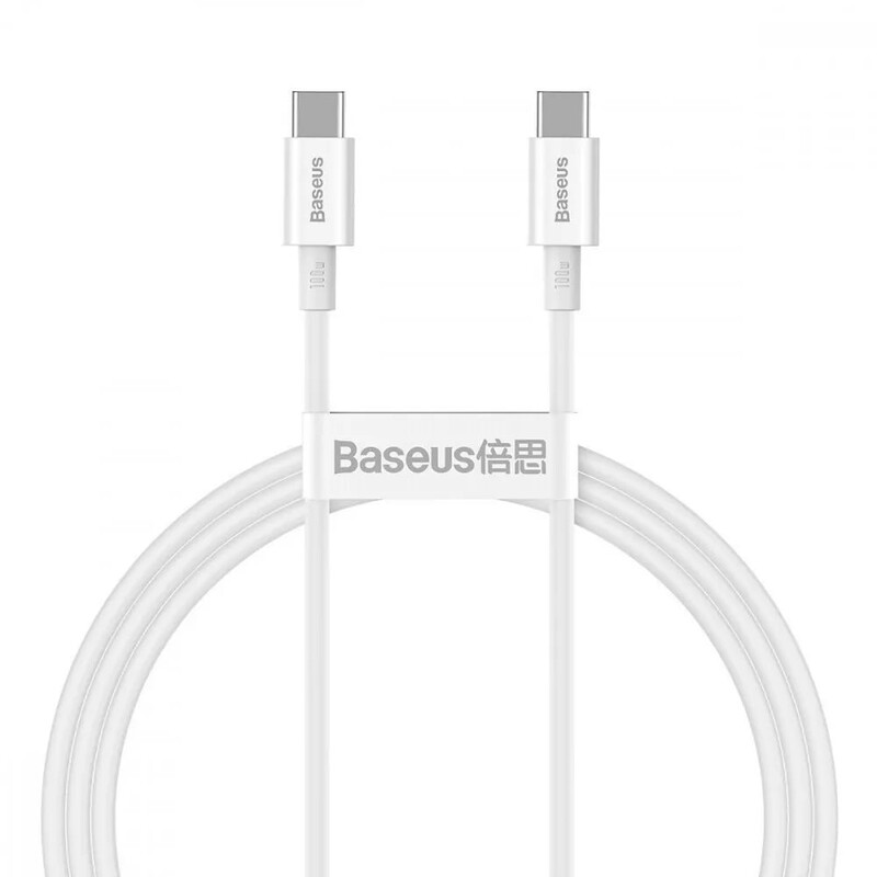 Кабель Baseus Superior Series Fast Charging USB Type-C - USB Type-C (M/M), 100W, 1 м, White (CATYS-B02)
