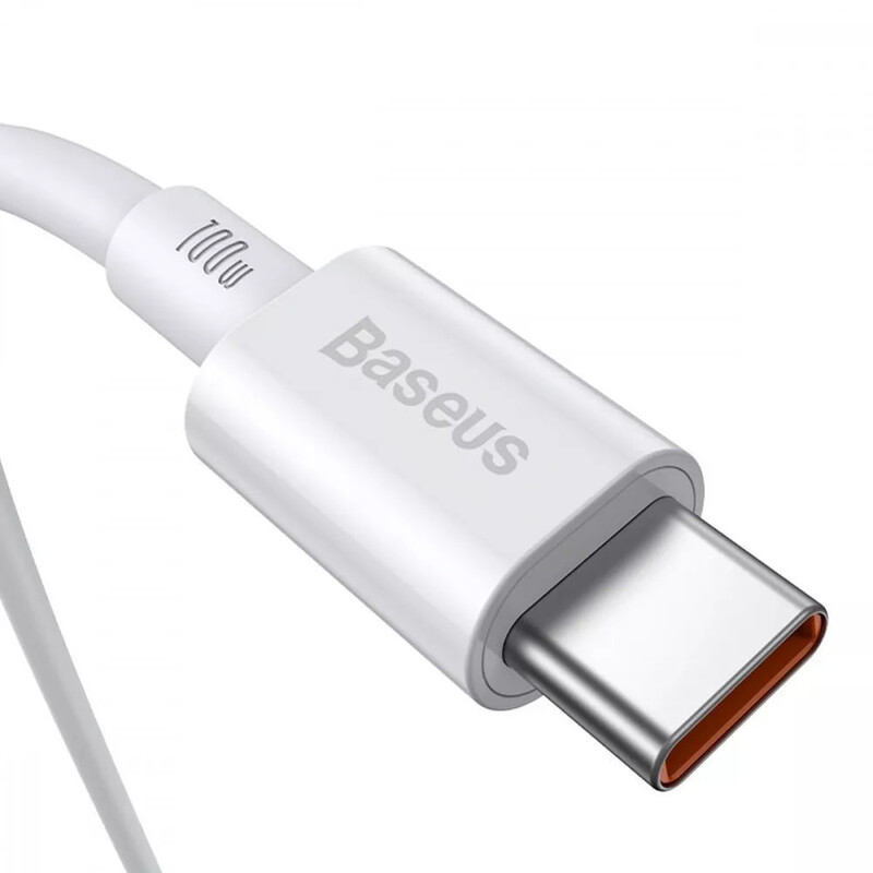 Кабель Baseus Superior Series Fast Charging USB Type-C - USB Type-C (M/M), 100W, 1 м, White (CATYS-B02)