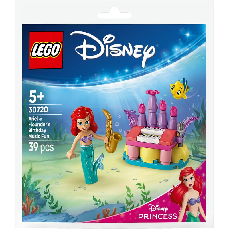 Конструктор LEGO Disney Princess Музыкальные развлечения Ариэль и Флаундера по случаю дня рождения (30720)