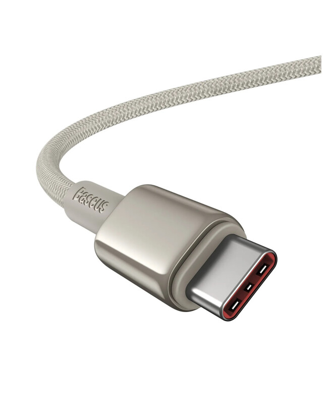 Кабель Baseus Tungsten Gold Fast Charging USB Type-C - USB Type-C (M/M), 100W, 1 м, Gold (P10319800G21-00)