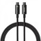 Фото - Кабель Baseus Tungsten Gold Fast Charging USB Type-C - USB Type-C (M/M), 240W, 1 м, Black (CAWJ040001) | click.ua