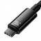 Фото - Кабель Baseus Tungsten Gold Fast Charging USB Type-C - USB Type-C (M/M), 240W, 1 м, Black (CAWJ040001) | click.ua