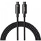 Фото - Кабель Baseus Tungsten Gold Fast Charging USB Type-C - USB Type-C (M/M), 240W, 2 м, Black (CAWJ040101) | click.ua