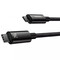Фото - Кабель Baseus Tungsten Gold Fast Charging USB Type-C - USB Type-C (M/M), 240W, 2 м, Black (CAWJ040101) | click.ua