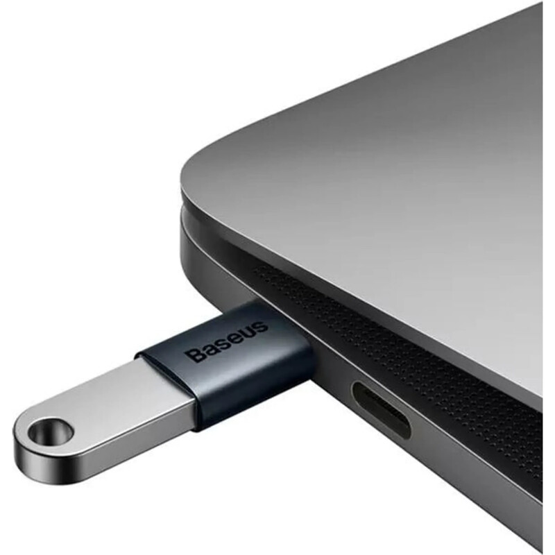 Адаптер Baseus Ingenuity mini OTG USB - USB Type-C (M/F), Blue (ZJJQ000003)