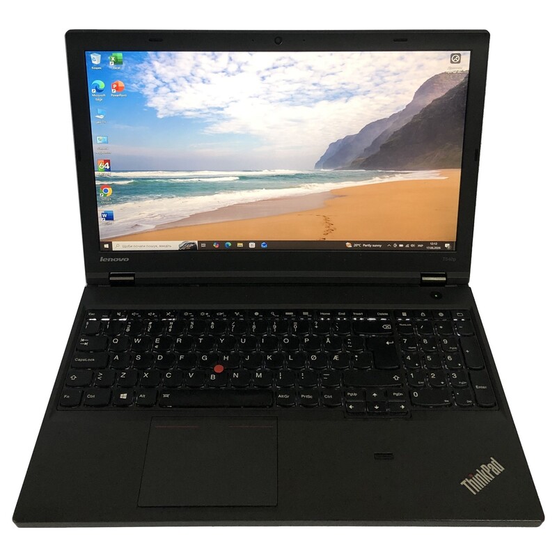 Ноутбук Lenovo ThinkPad T540p / 15.6" (2880х1620) IPS / i7-4700QM / 16GB / 256GB SSD / NVIDIA GeForce GT 730M, 1GB / 4G/LTE / Win10Pro / сканер відбитка - Б/в