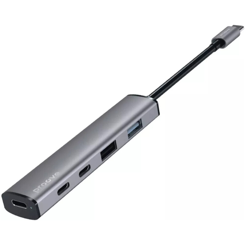 USB-хаб Proove Arc Link USB-C 5-in-1 Silver (HBAL00222024)