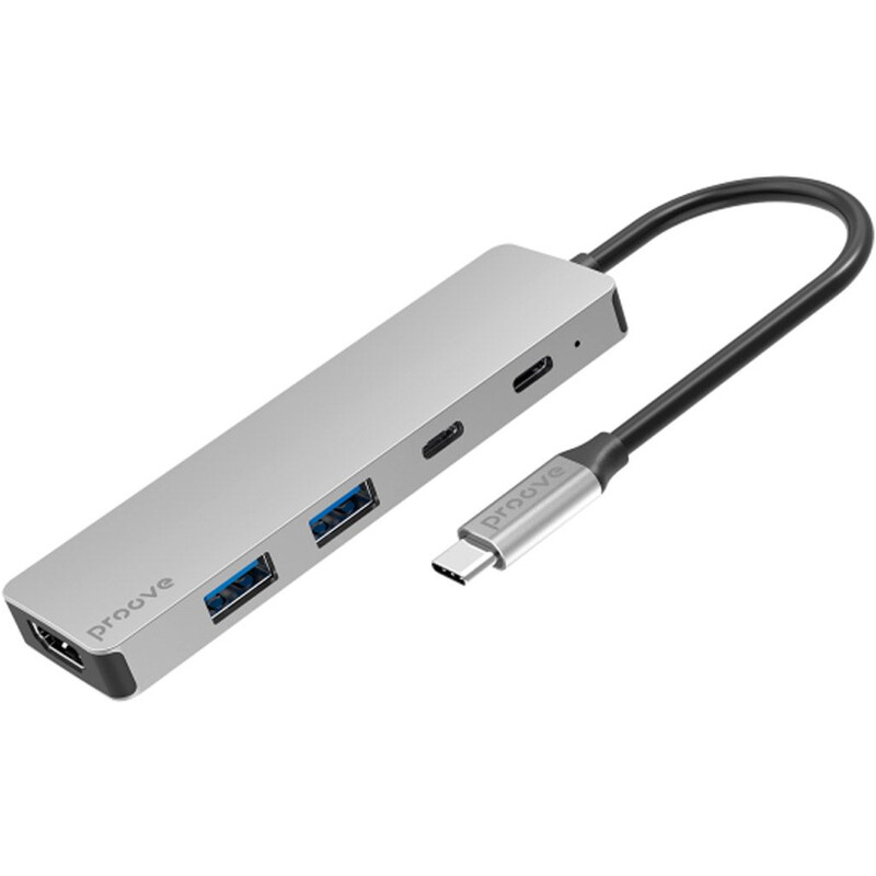 USB-хаб Proove Iron Link USB-C 5-in-1 Silver (HBIL00222024)